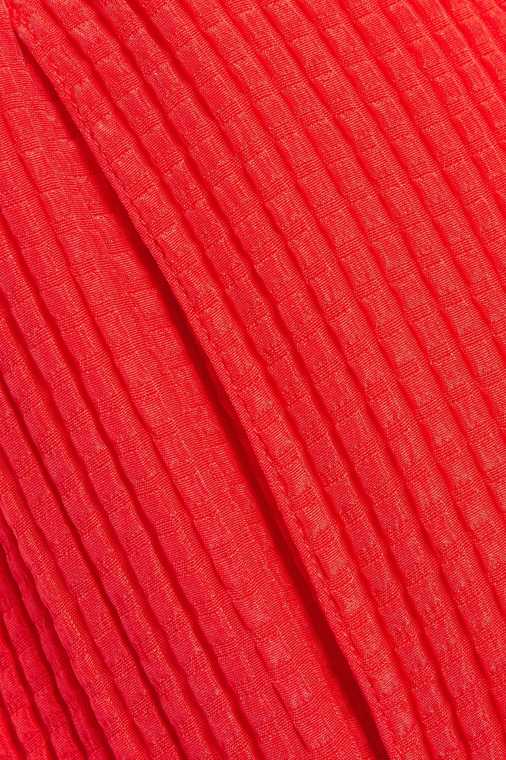 ROLAND MOURET Betterton silk-seersucker wide-leg pants