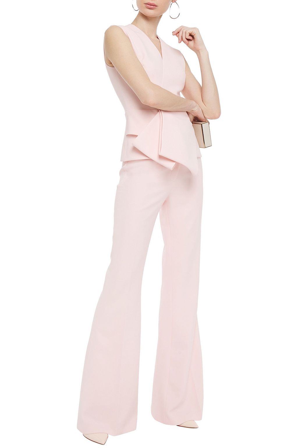 SAFIYAA Shea crepe peplum top