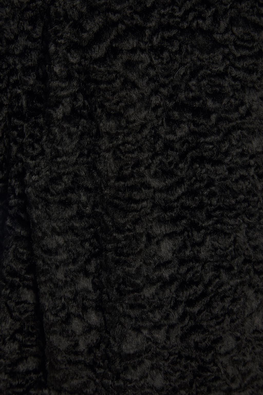 SHRIMPS Argus faux pearl-embellished faux shearling jacket