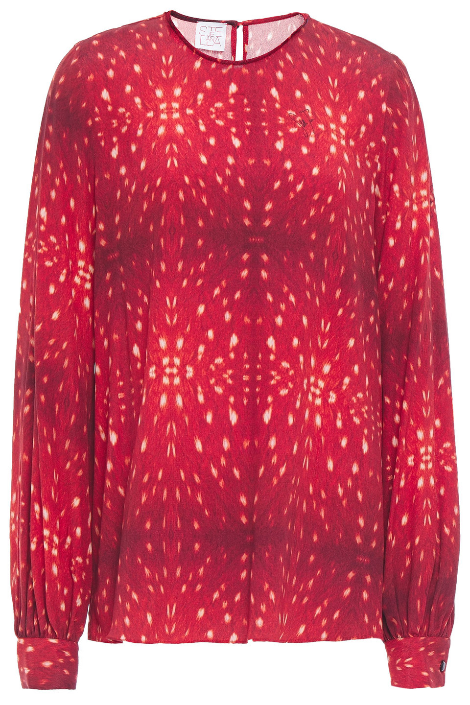 Stella Jean Woman Printed Crepe Blouse Claret Size 40