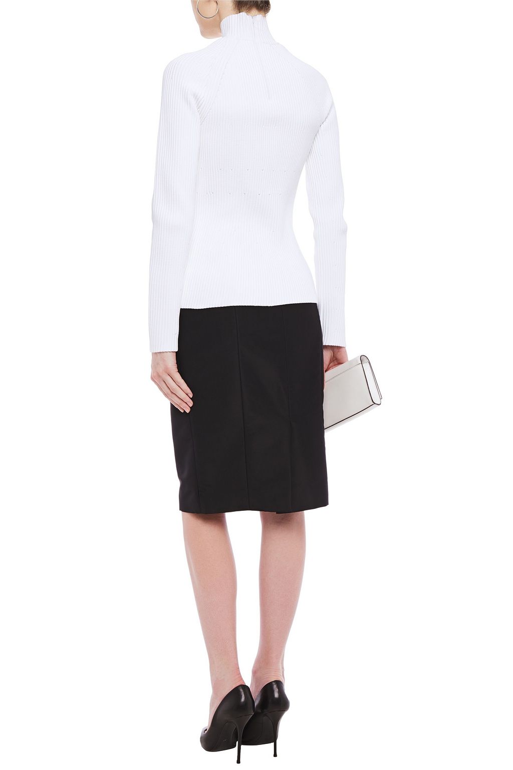 CAROLINA HERRERA Silk-faille pencil skirt
