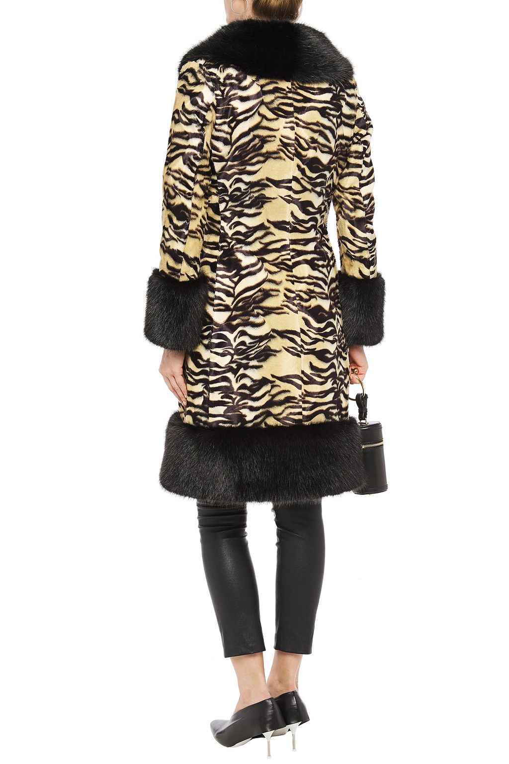 SHRIMPS Vivien tiger-print faux fur coat