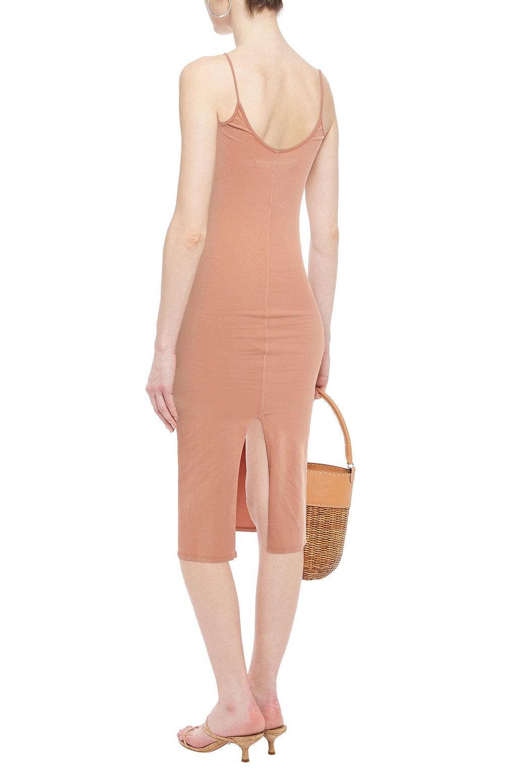 ENZA COSTA Stretch Pima cotton-jersey midi slip dress