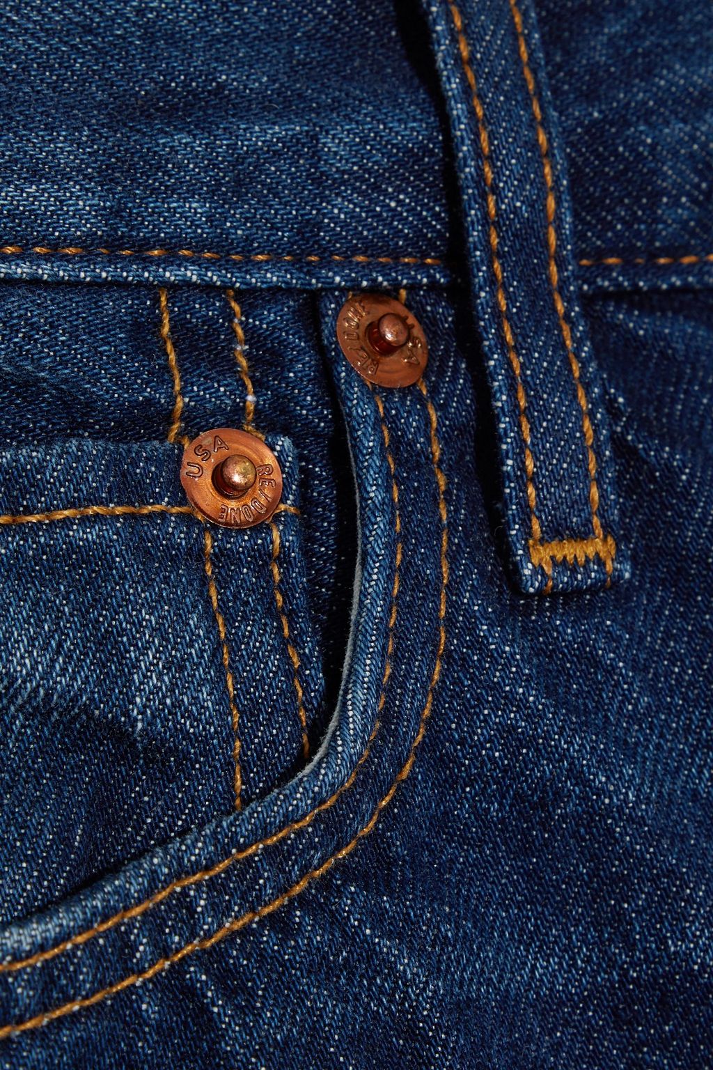 SOLID & STRIPED X RE/DONE The Nantucket denim shorts