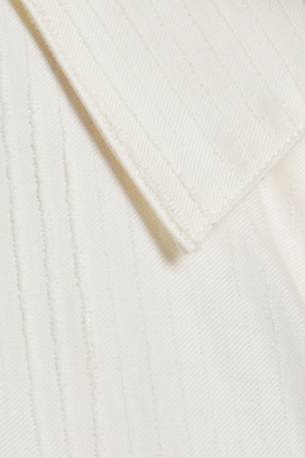 DEVEAUX Roden ribbed cotton-twill shirt