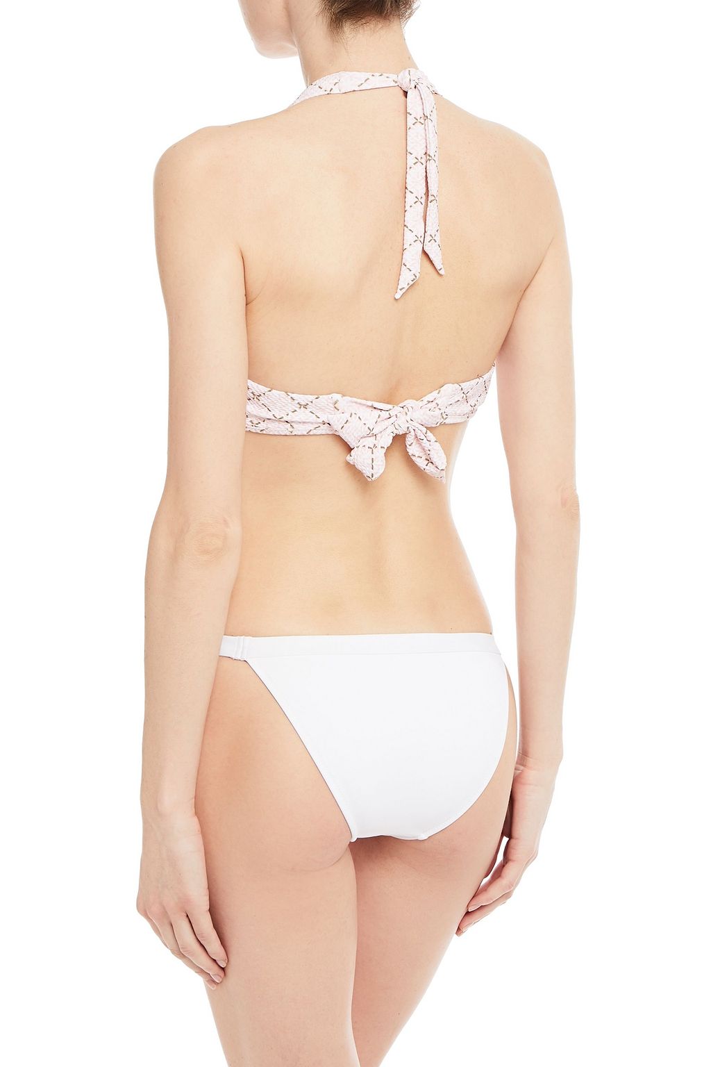 HEIDI KLEIN Printed halterneck bikini top