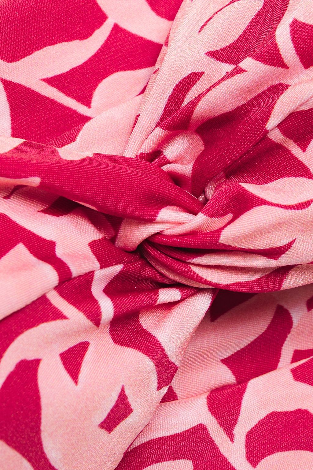 VIX PAULA HERMANNY Twisted printed bandeau bikini top