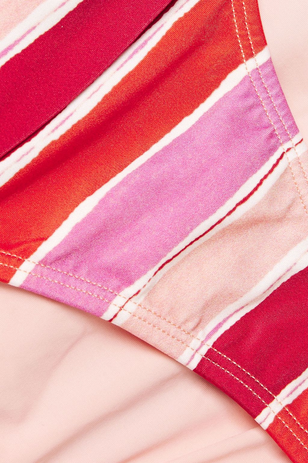 VIX PAULA HERMANNY Eva Bia gathered striped low-rise bikini briefs