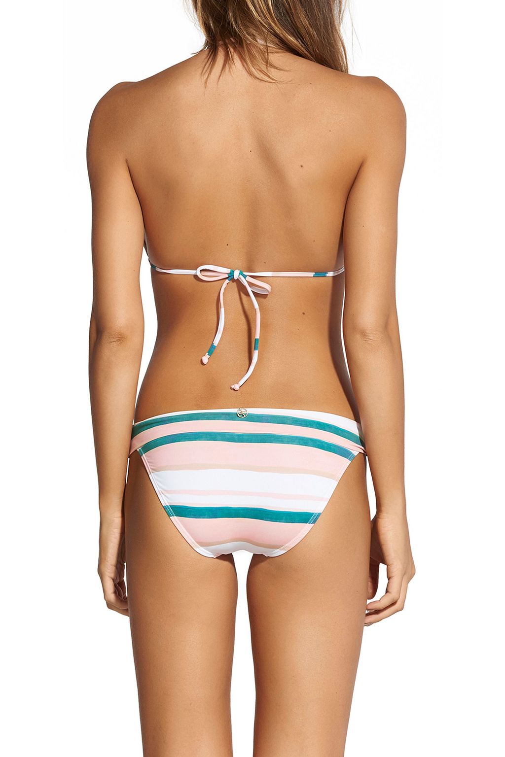 VIX PAULA HERMANNY Striped low-rise bikini briefs
