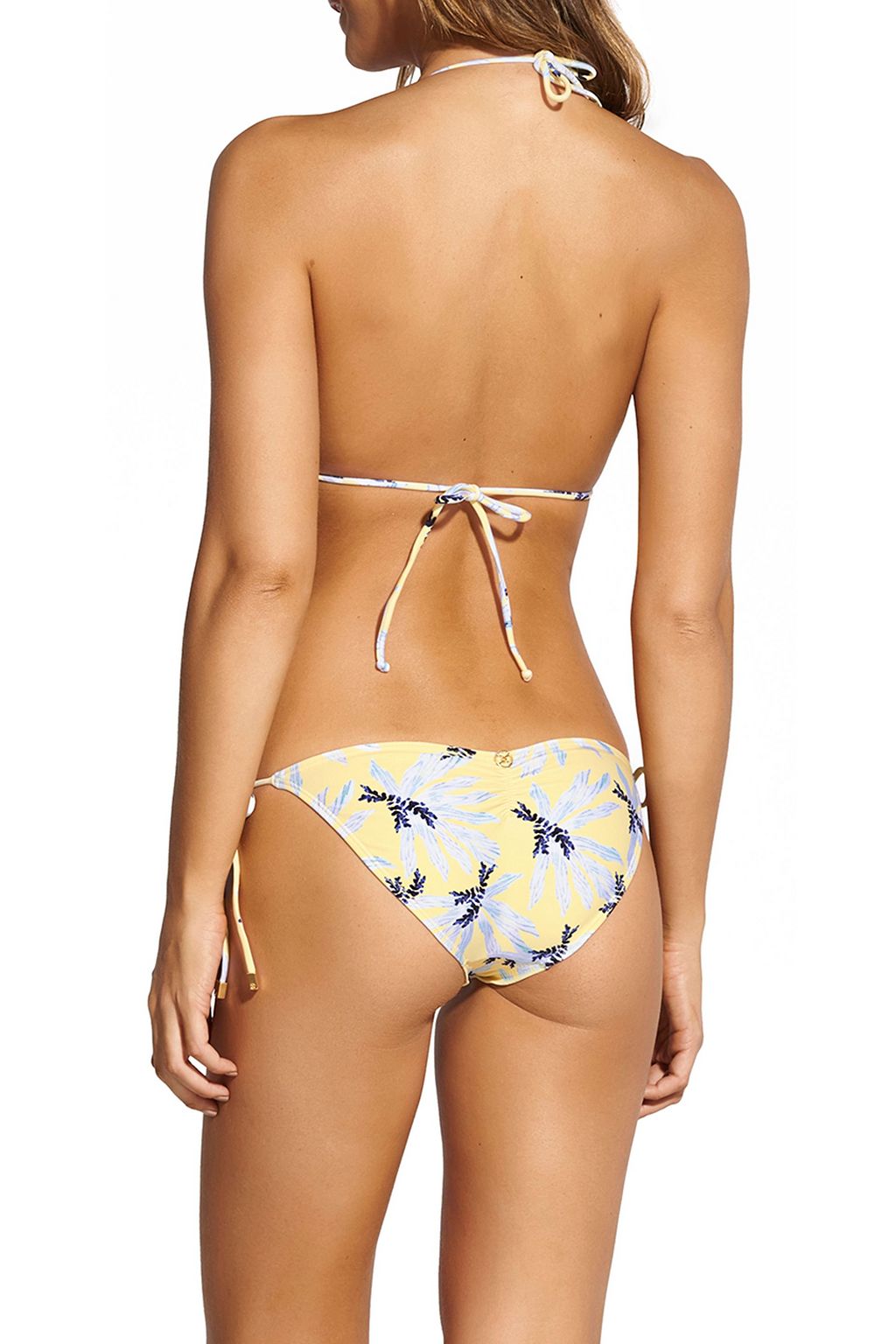 VIX PAULA HERMANNY Ruffle-trimmed printed low-rise bikini briefs