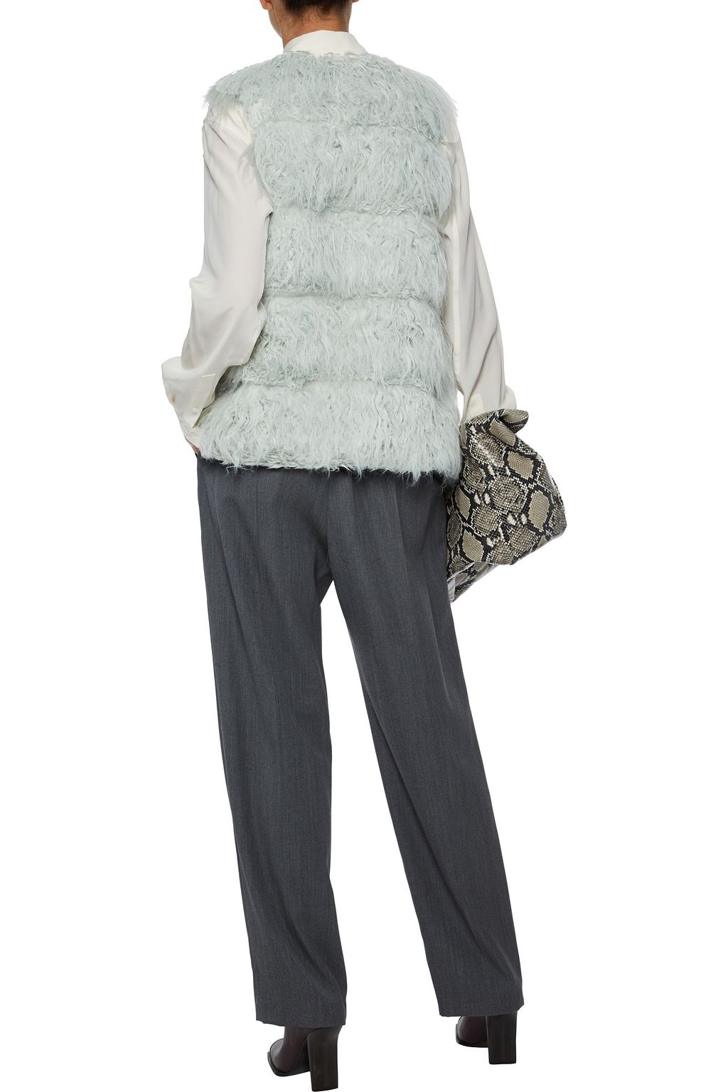 UNREAL FUR Malibu Dreams quilted faux shearling vest