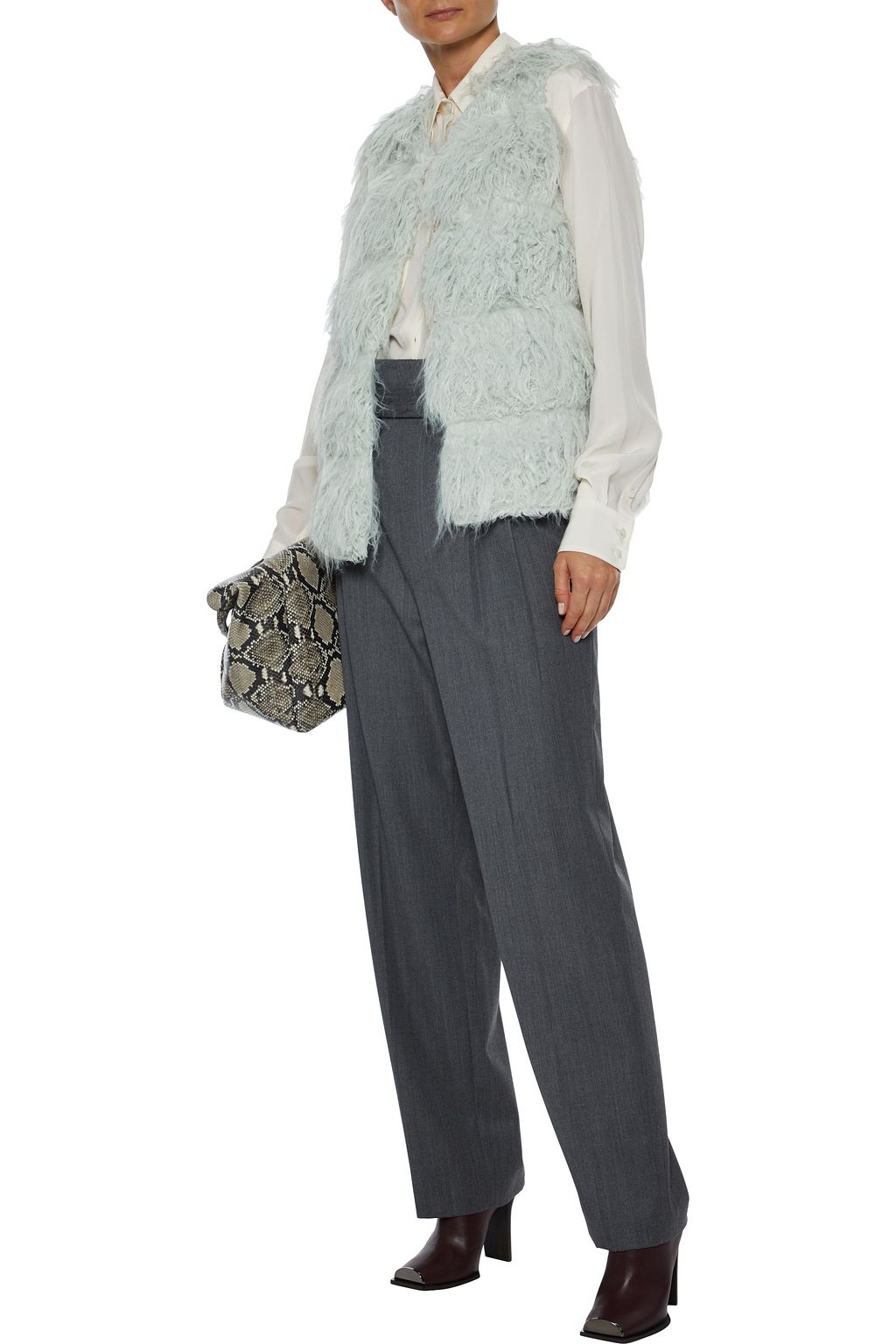 UNREAL FUR Malibu Dreams quilted faux shearling vest