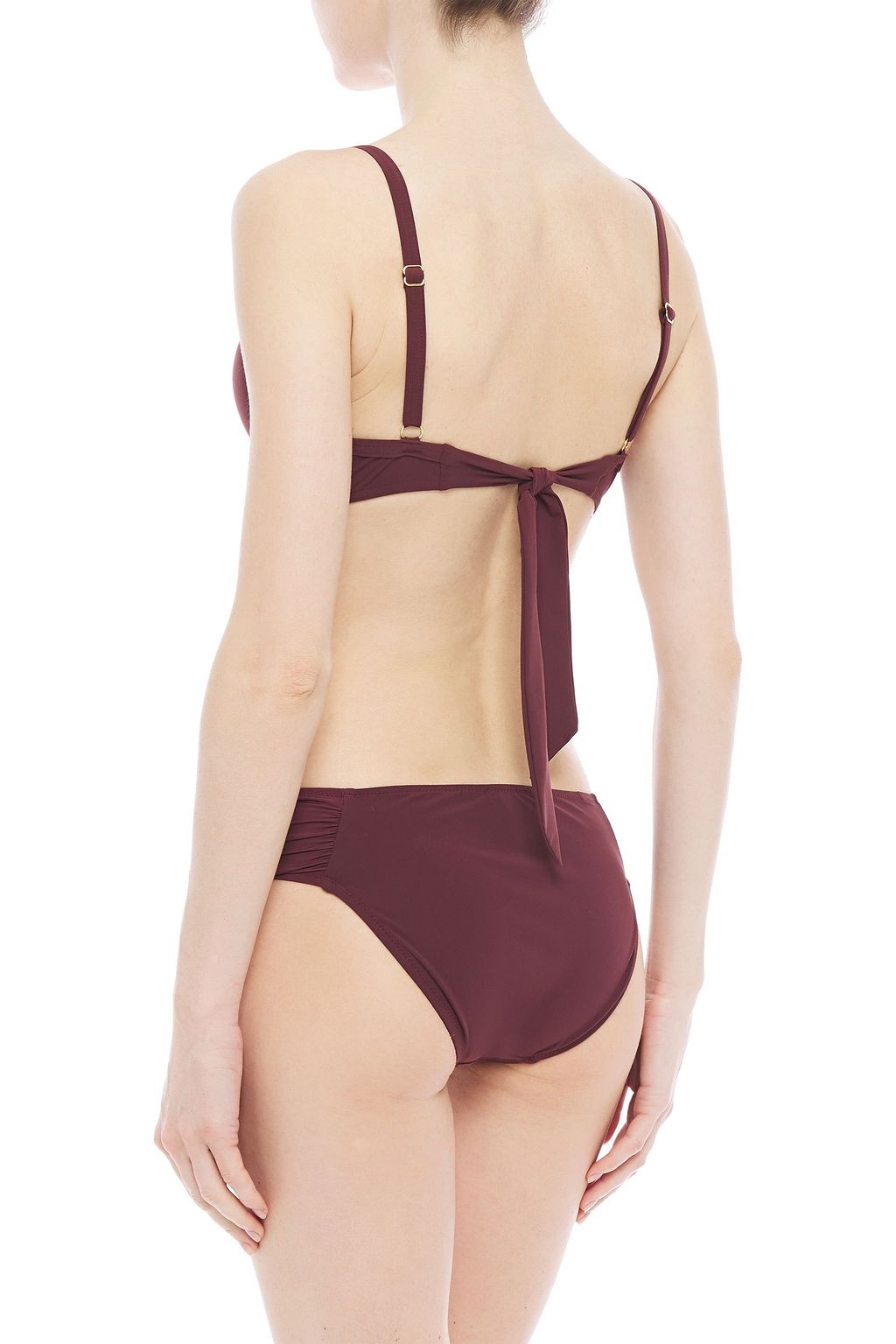 HEIDI KLEIN Gathered mid-rise bikini briefs