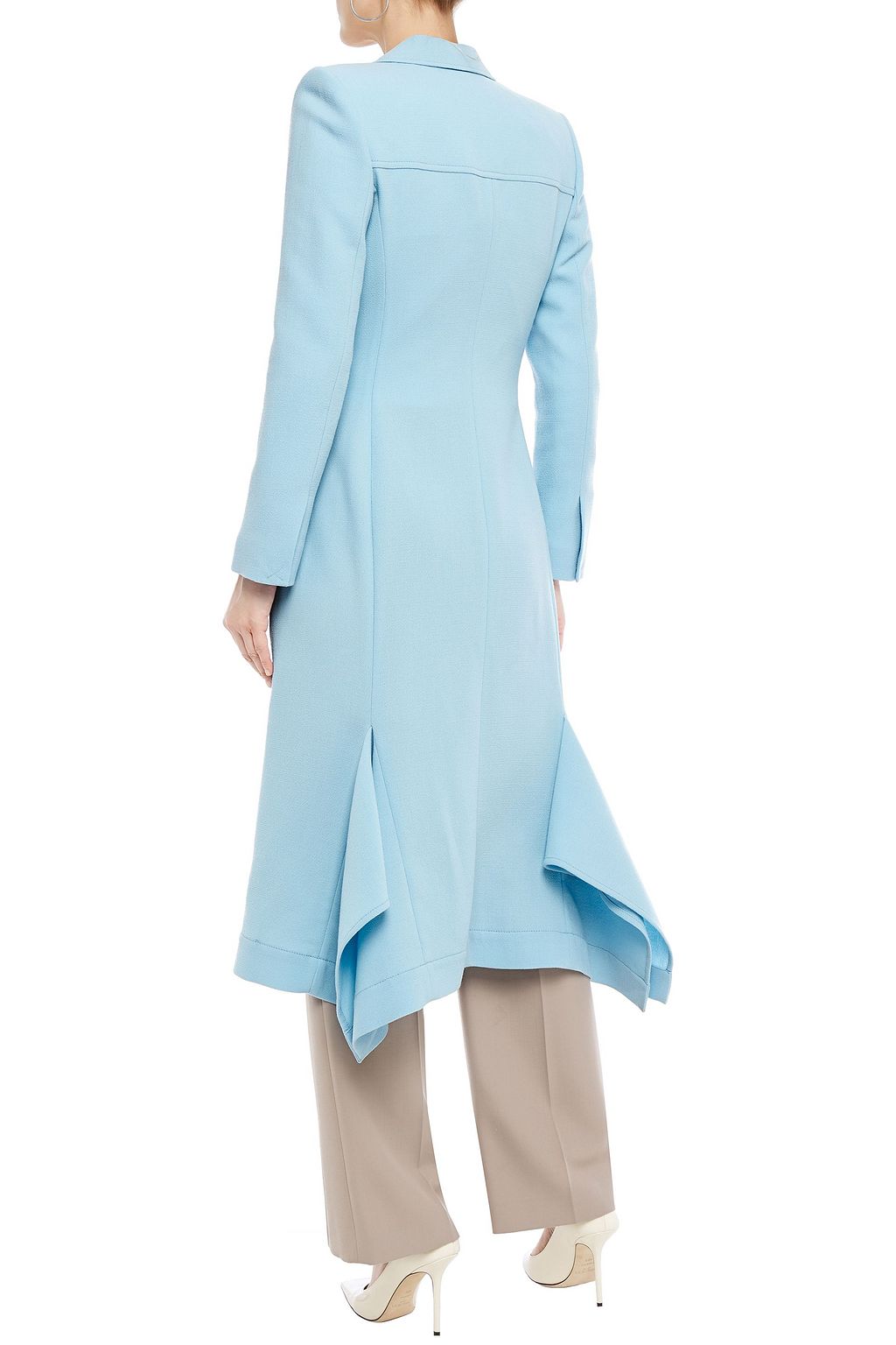 ROLAND MOURET Hollywell belted wool-crepe coat