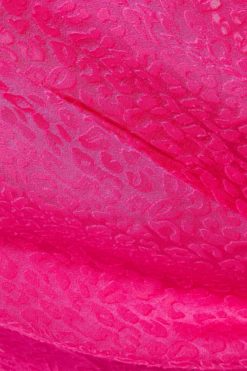 RONNY KOBO Chiara gathered devoré-velvet blouse