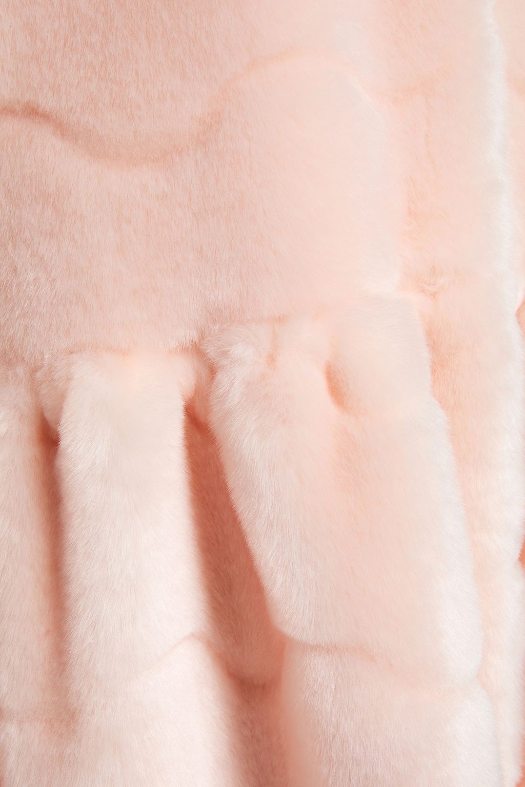 SHRIMPS Barbara gathered quilted faux fur coat