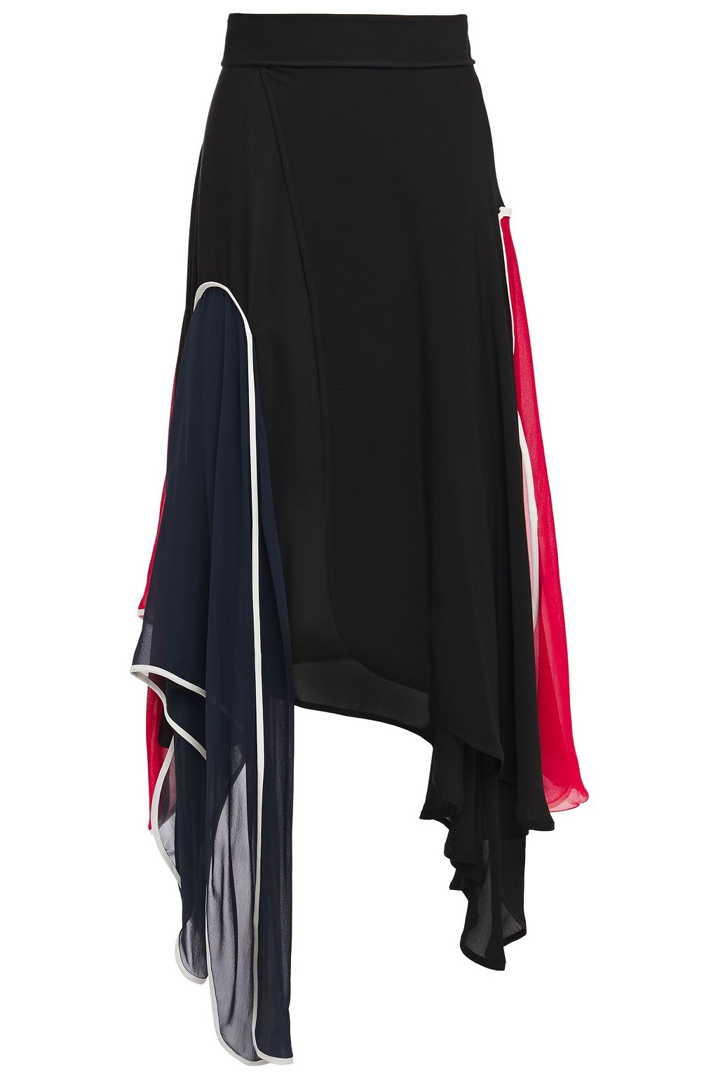 asymmetrical block skirt