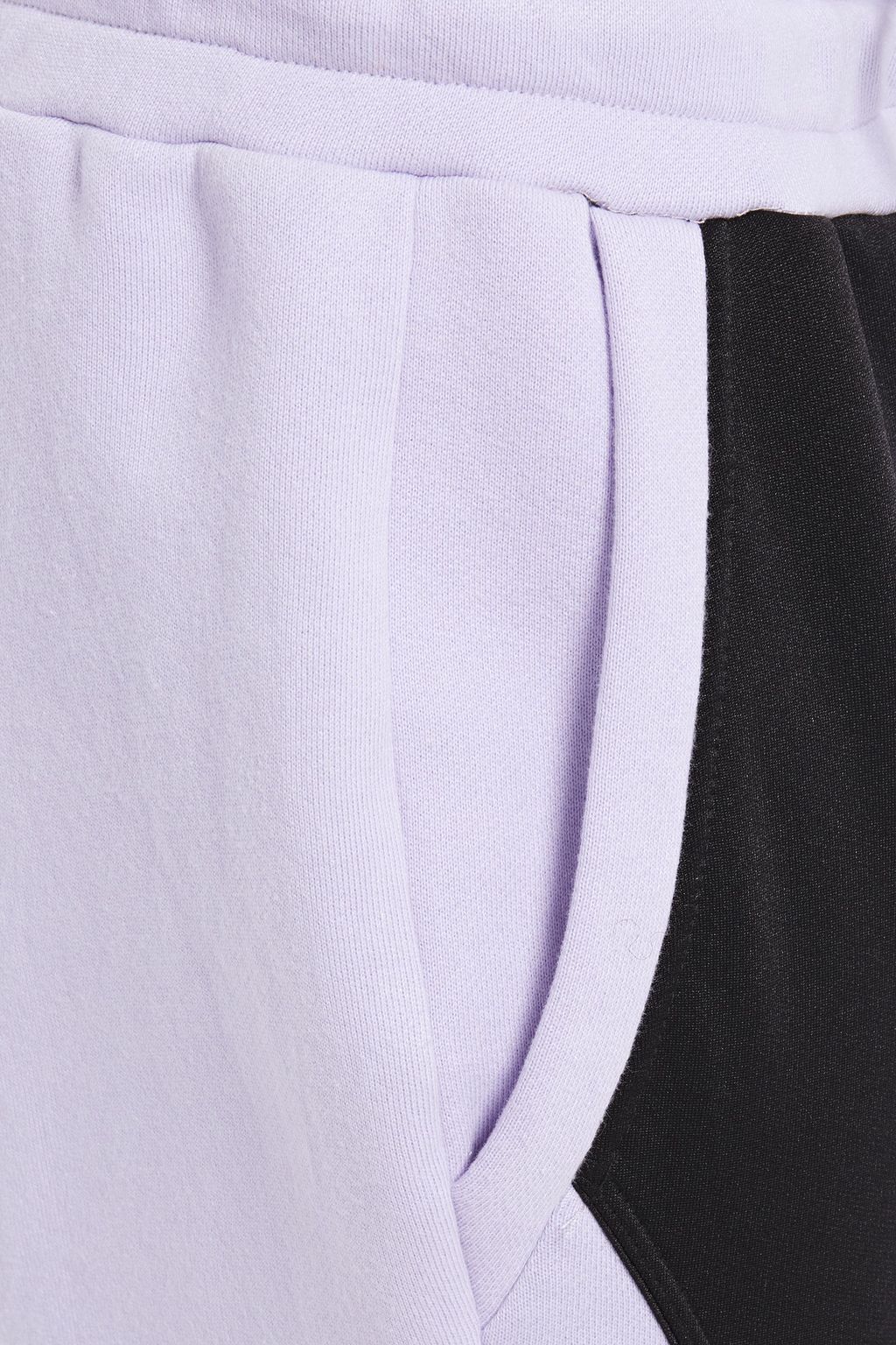 lilac track pants