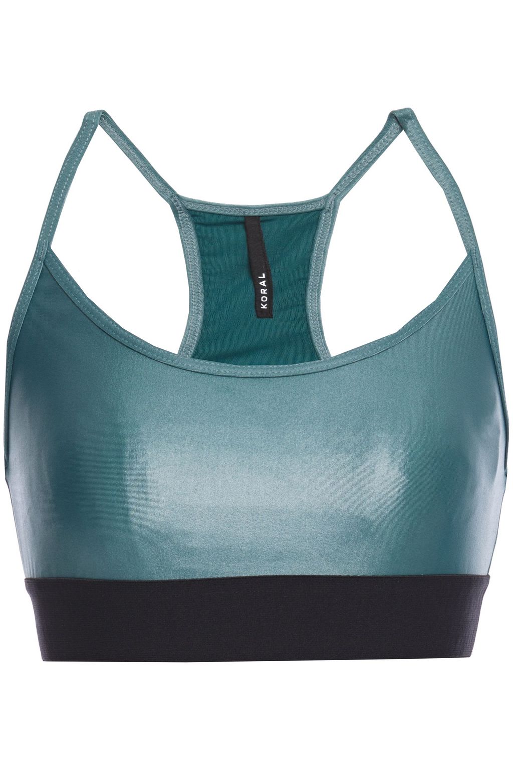 metallic sports bra