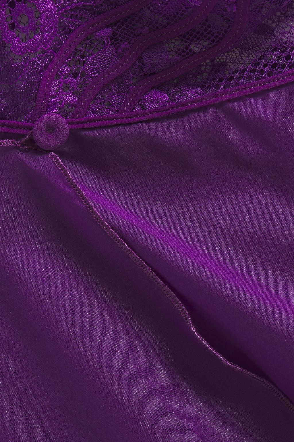 LA PERLA Lace-trimmed silk-blend voile camisole