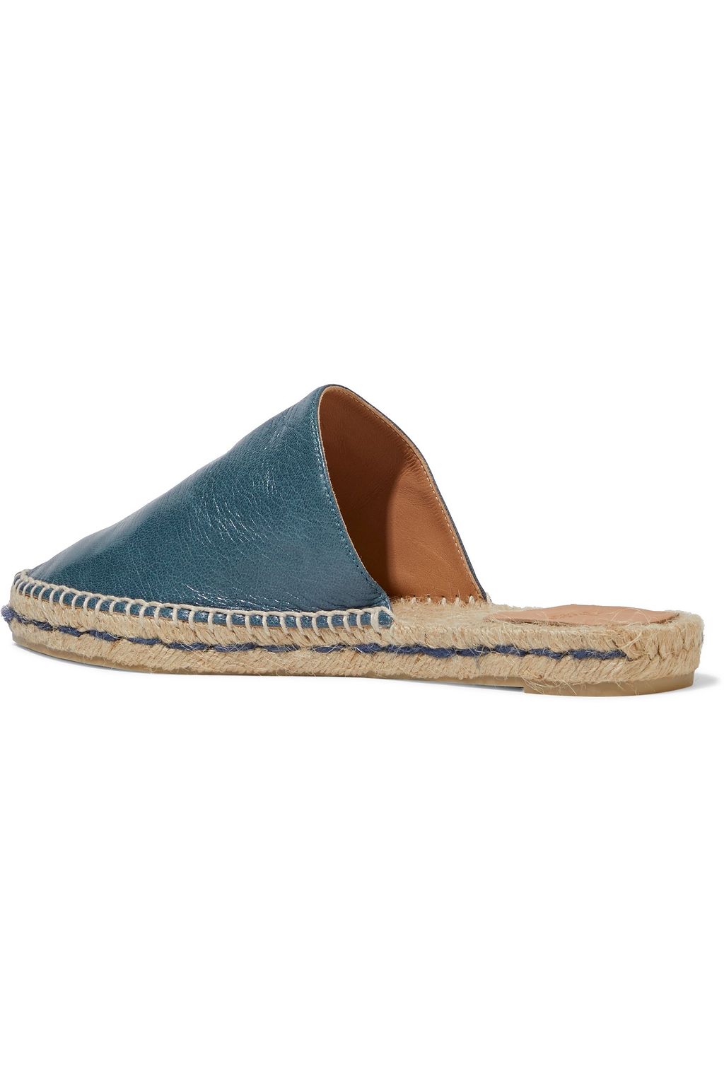 CASTAÑER Rachel textured-leather espadrille slippers