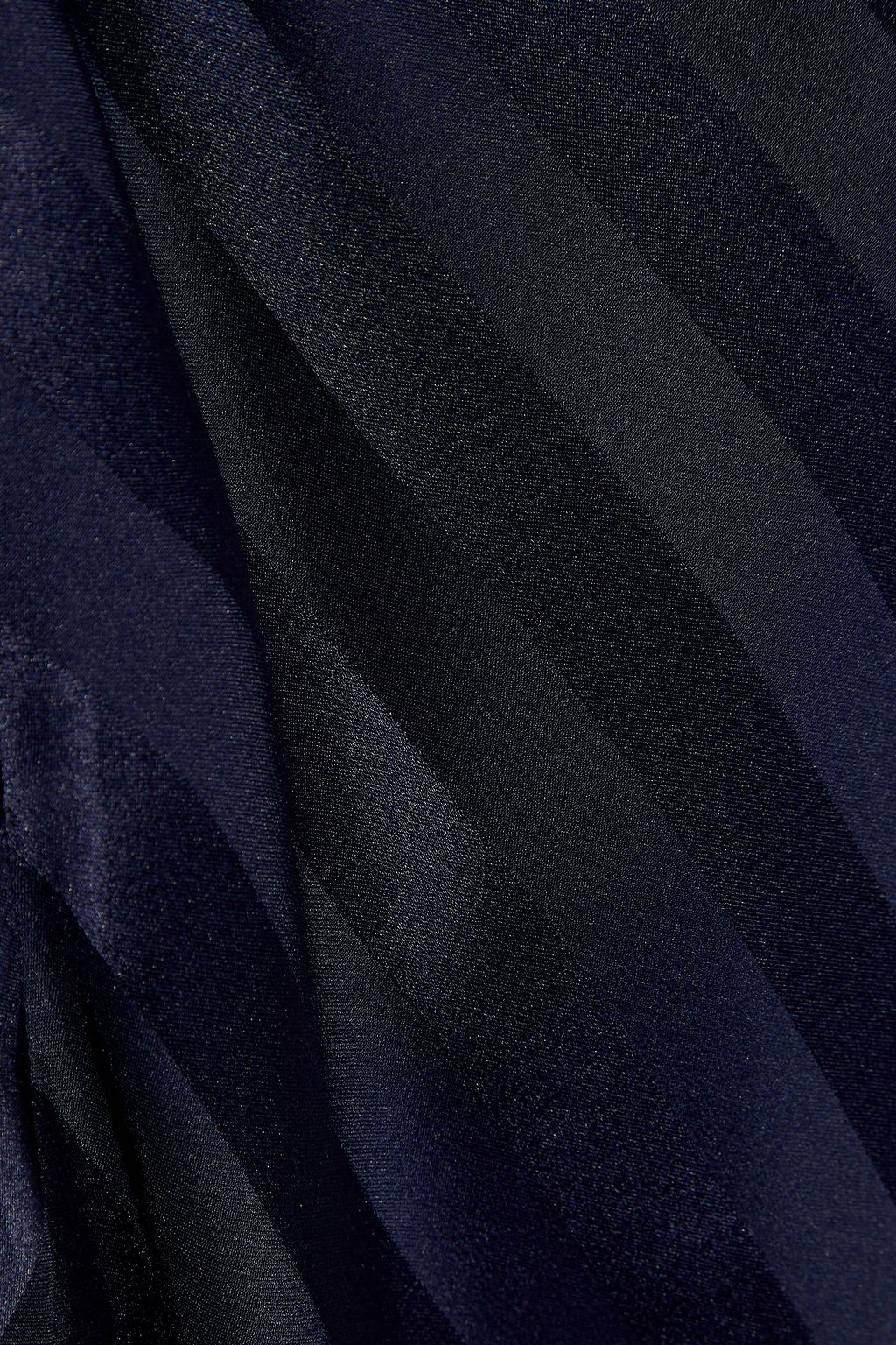 MICHELLE MASON Striped silk-satin jacquard midi skirt