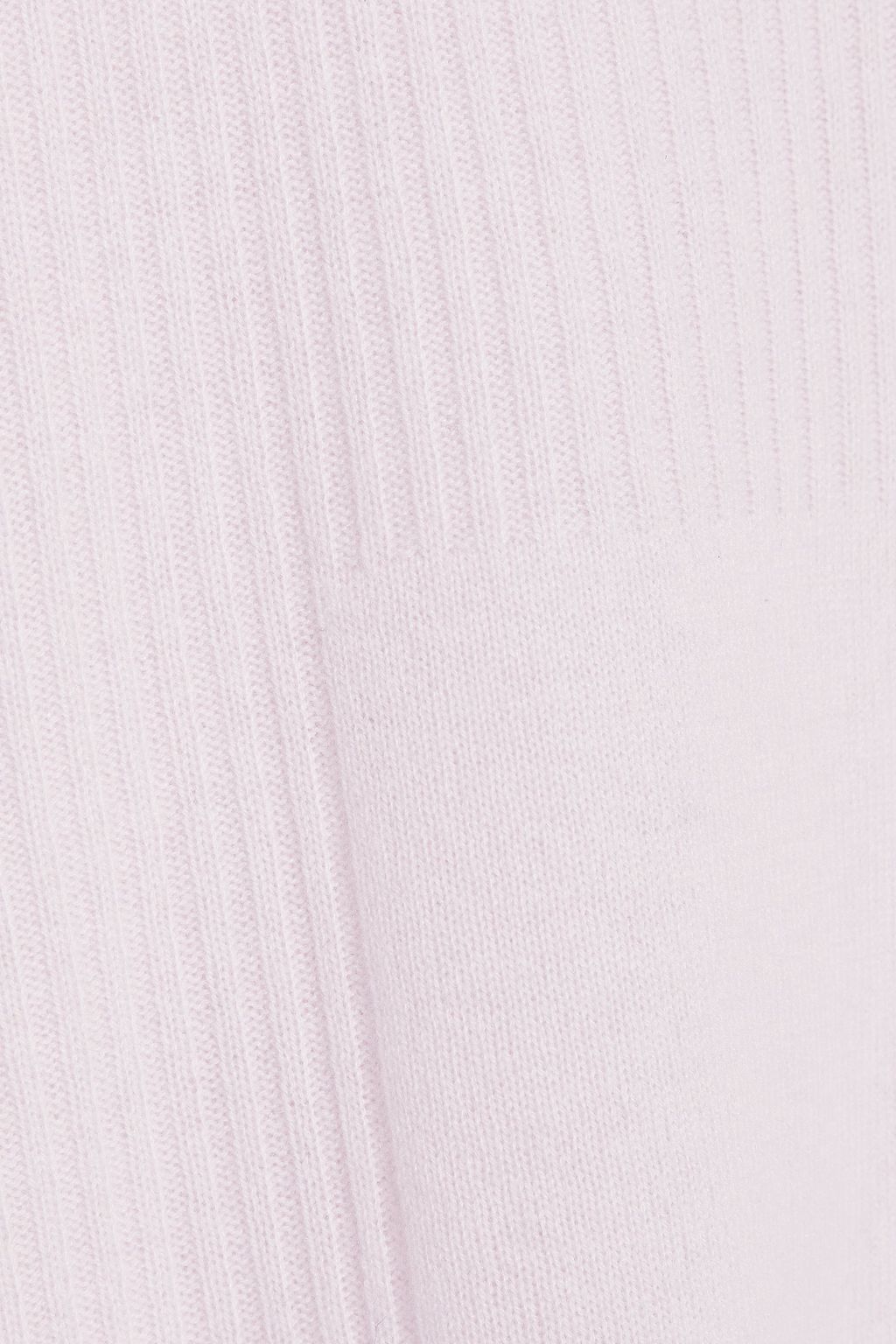 DUFFY Wrap-effect ribbed cashmere top