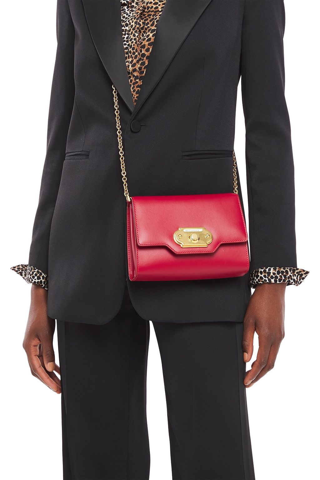 DOLCE&GABBANA Welcome leather shoulder bag