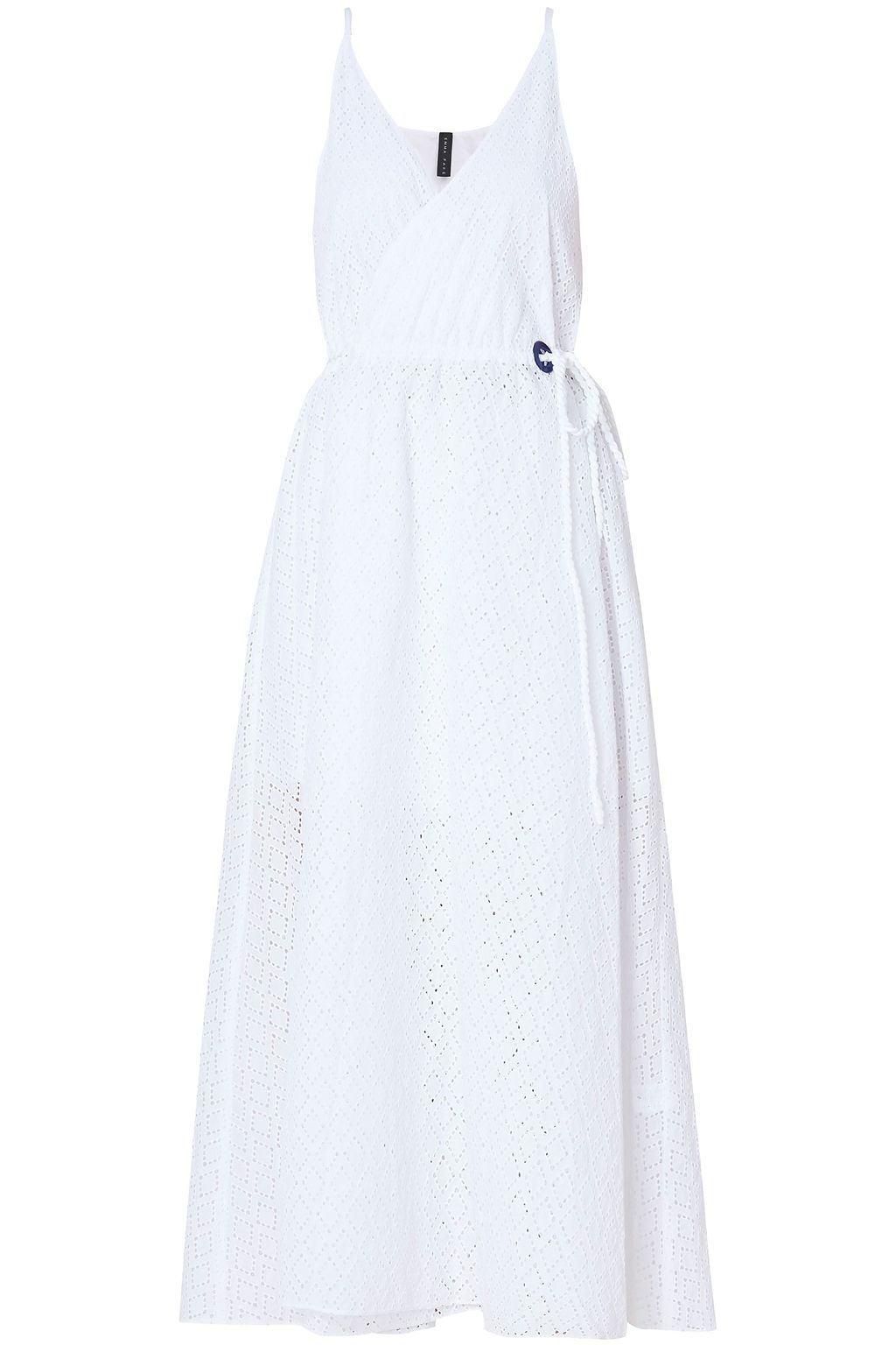 broderie anglaise wrap dress