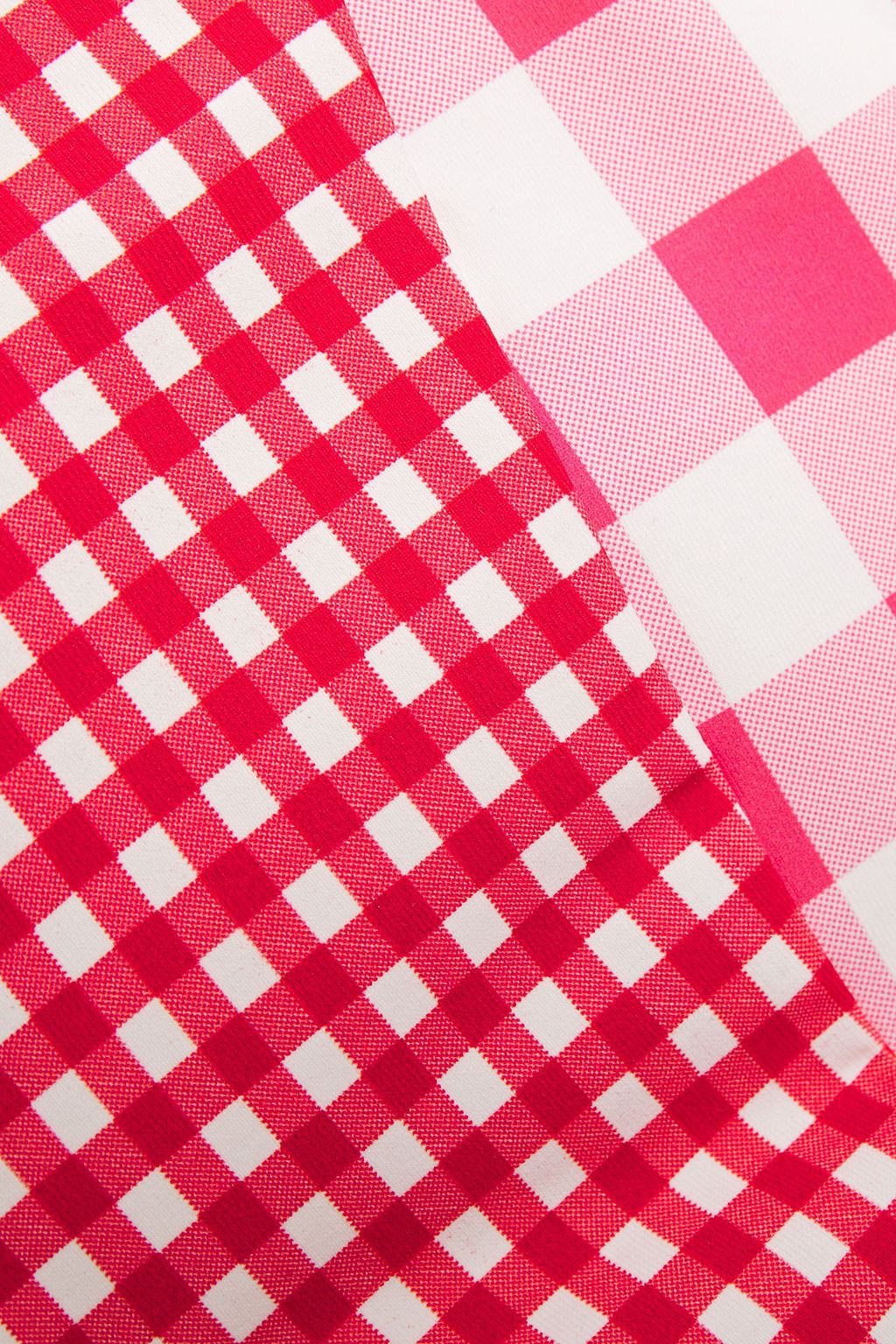 MARYSIA Suffolk gingham triangle bikini top