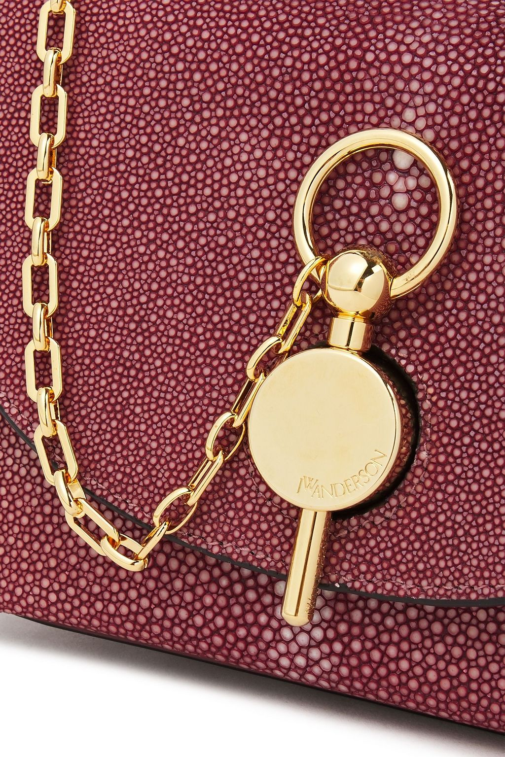 JW ANDERSON Keyts stingray and leather shoulder bag