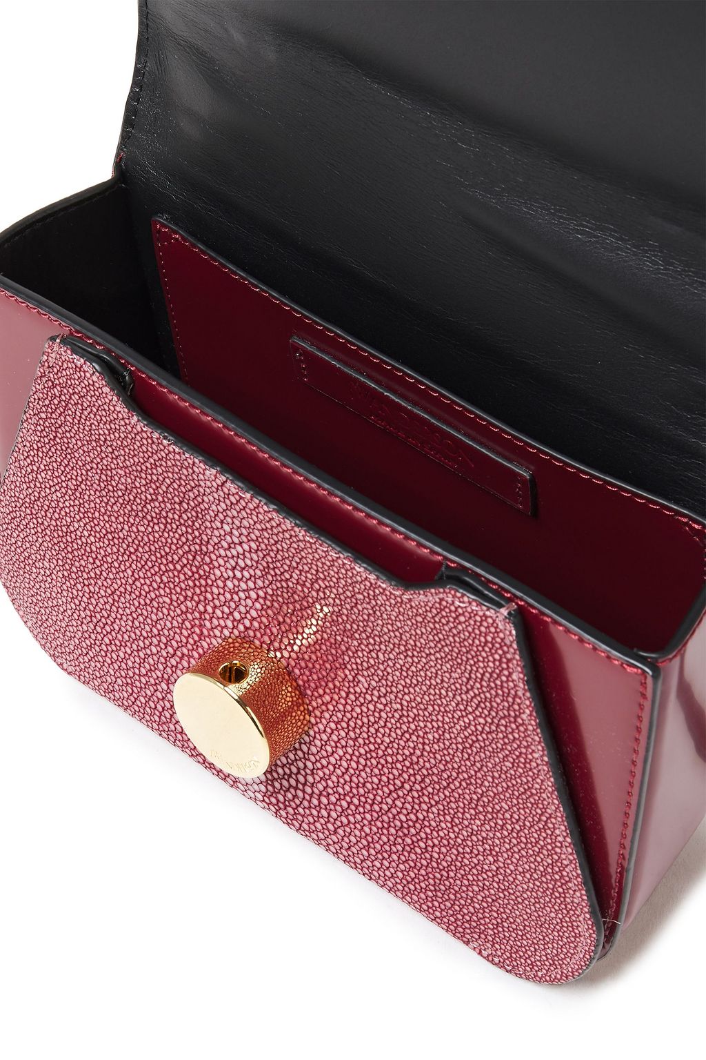 JW ANDERSON Keyts stingray and leather shoulder bag