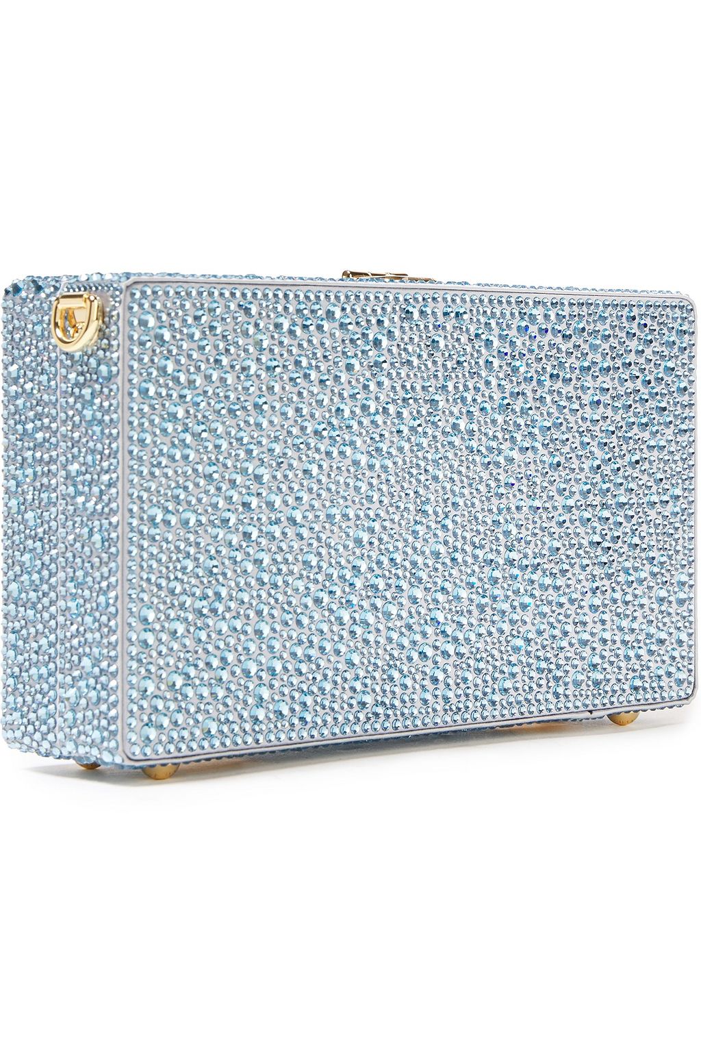 DOLCE&GABBANA Dolce crystal-embellished satin box clutch