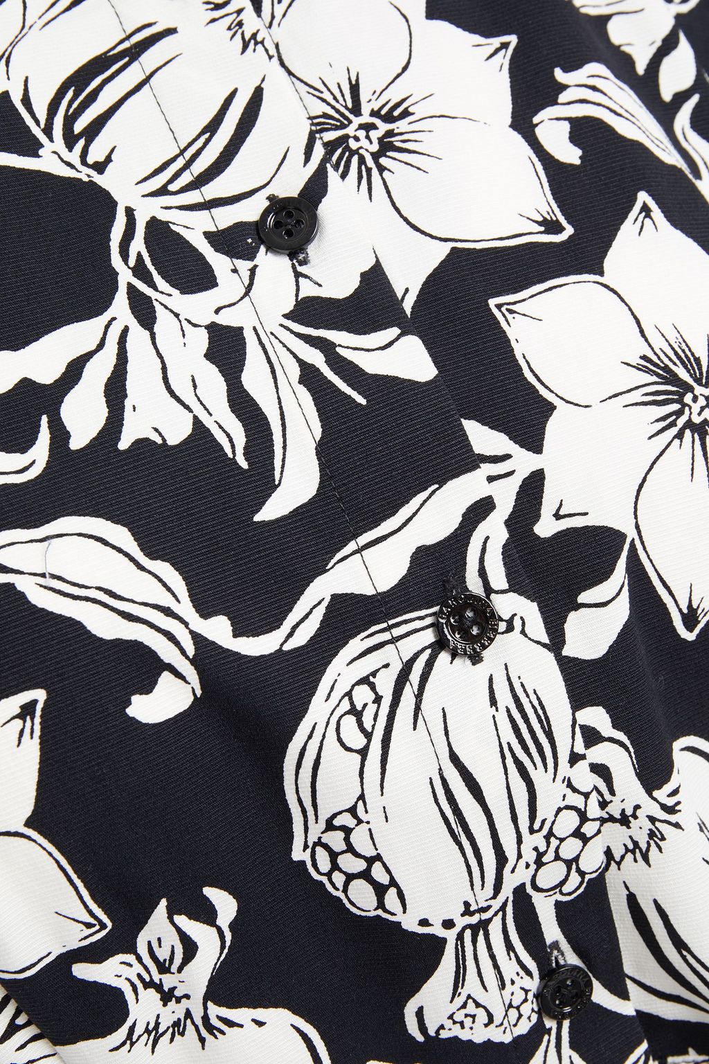 CAROLINA HERRERA Belted printed cotton-blend ottoman dress