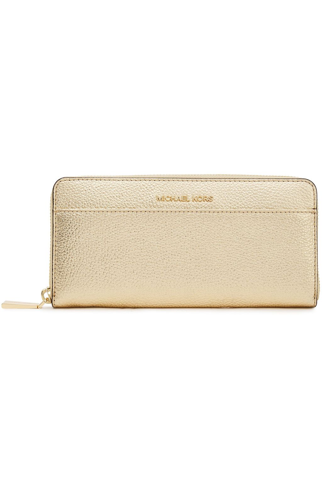 michael kors metallic gold wallet