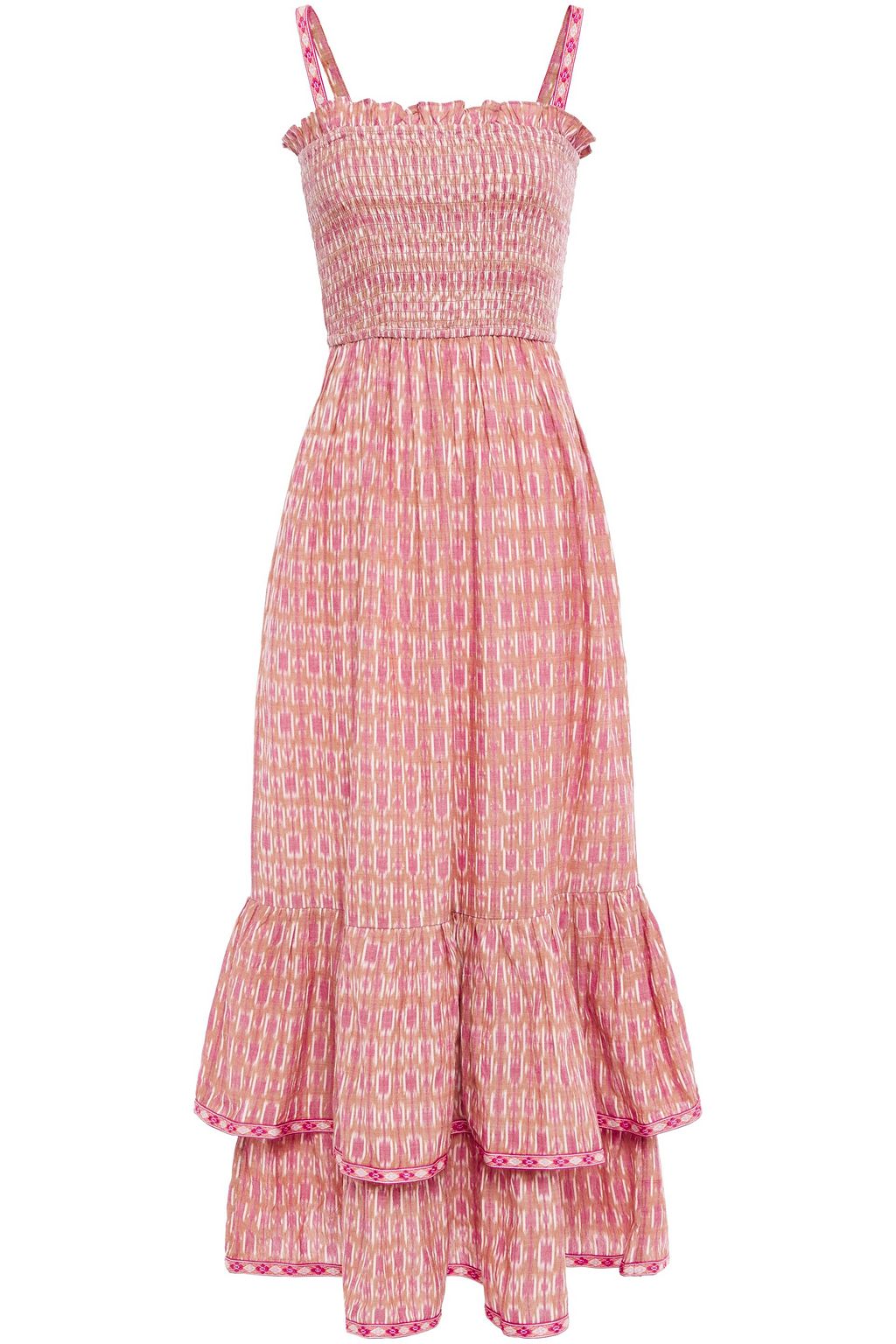 pink cotton maxi dress