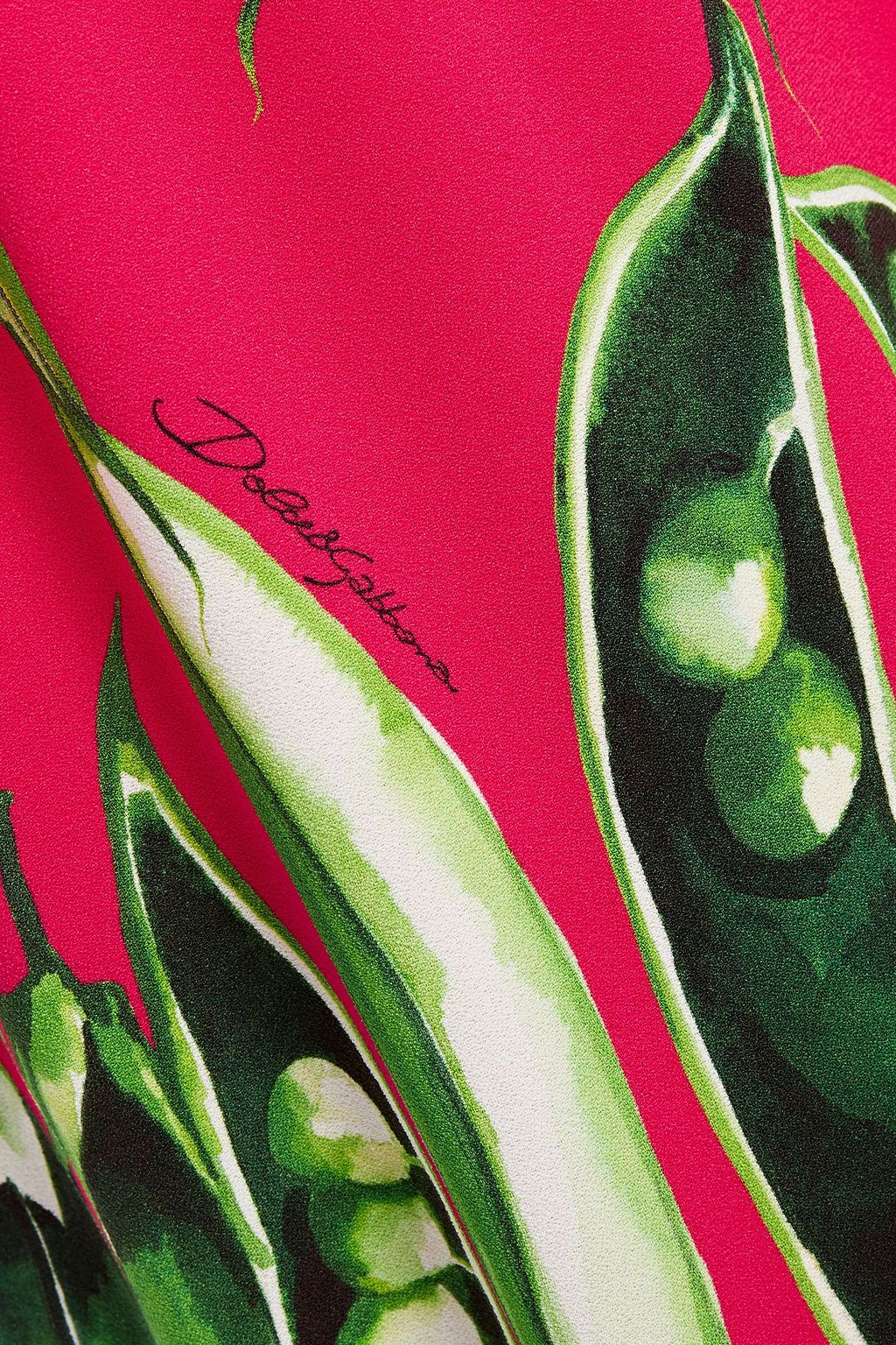 DOLCE&GABBANA Printed stretch-crepe midi dress