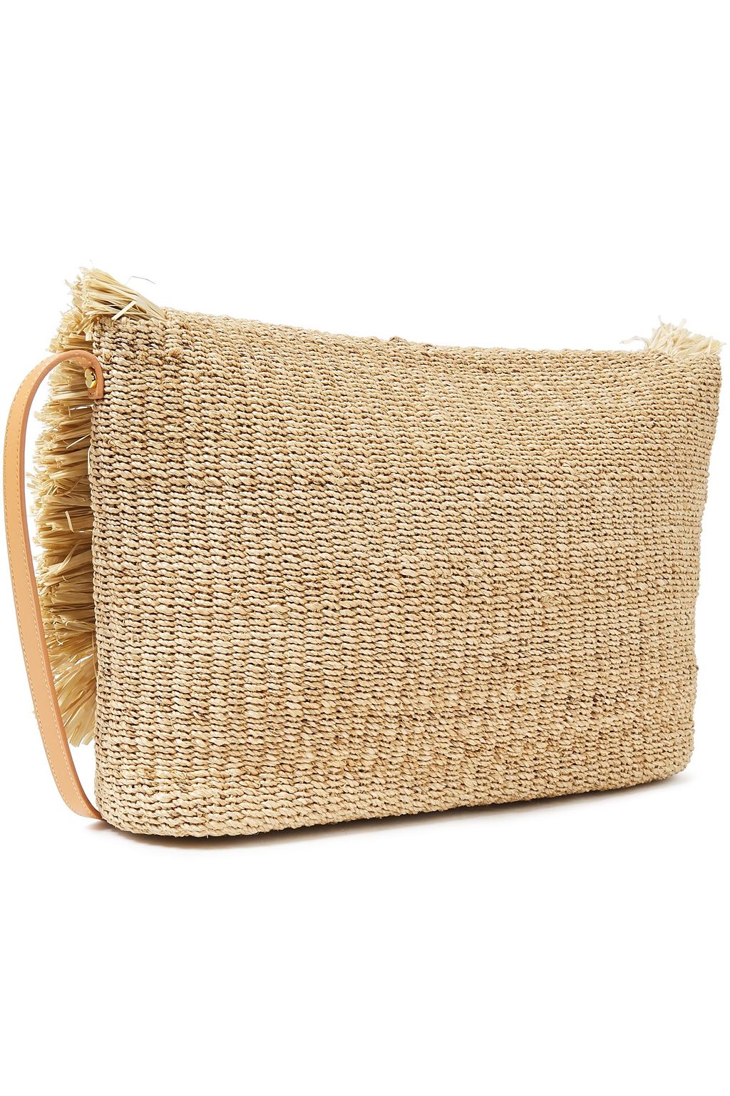 ARANÁZ Marina embellished embroidered hemp-blend shoulder bag