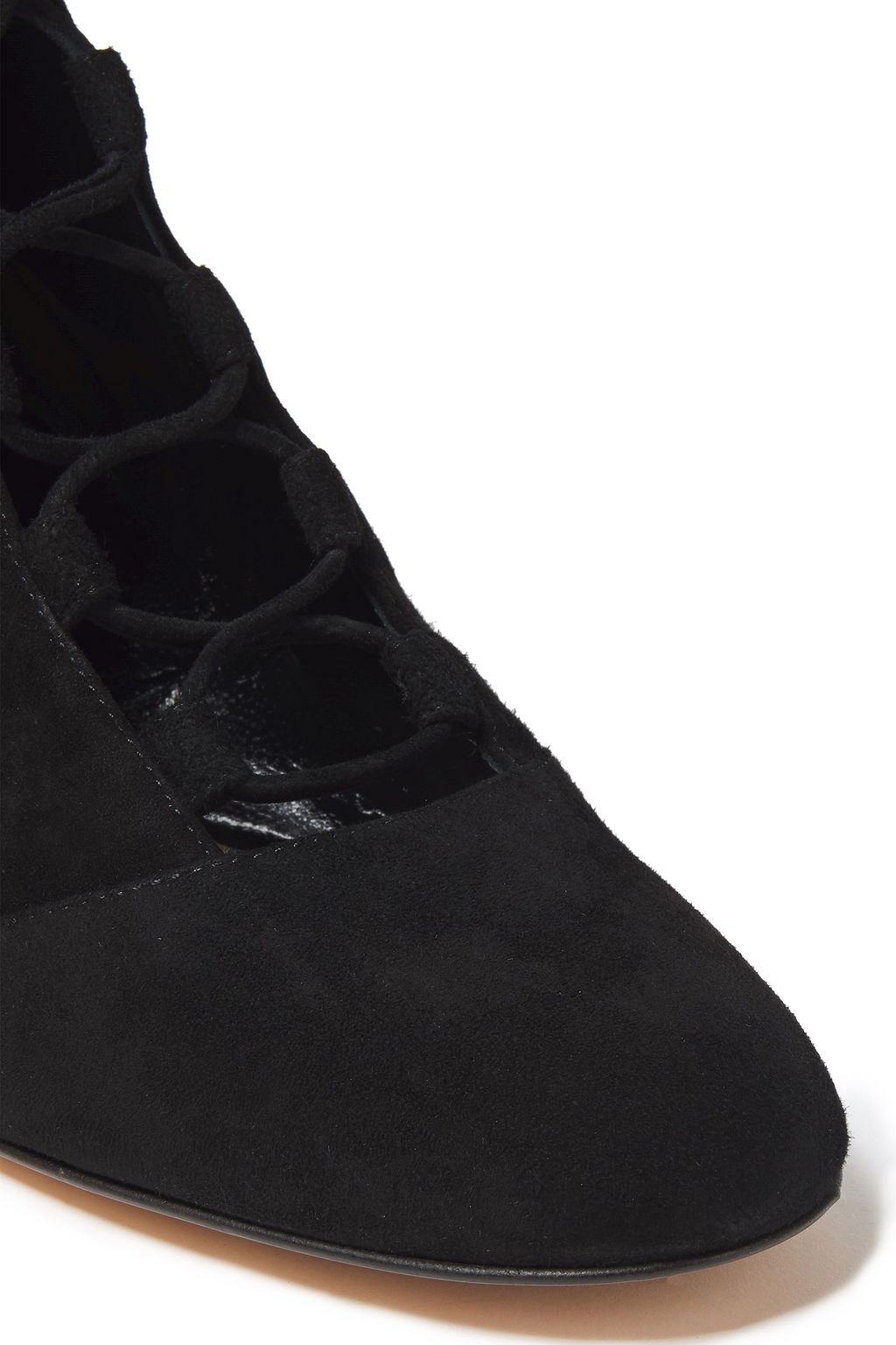 GIANVITO ROSSI Delia lace-up suede ankle boots