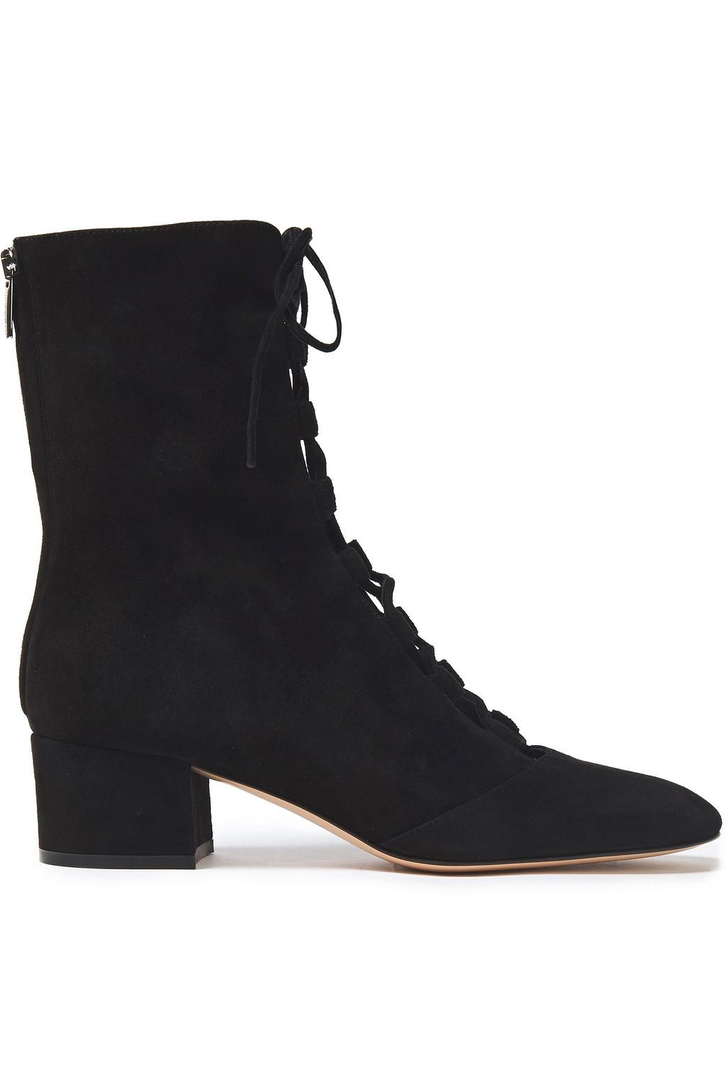 GIANVITO ROSSI Delia lace-up suede ankle boots | THE OUTNET