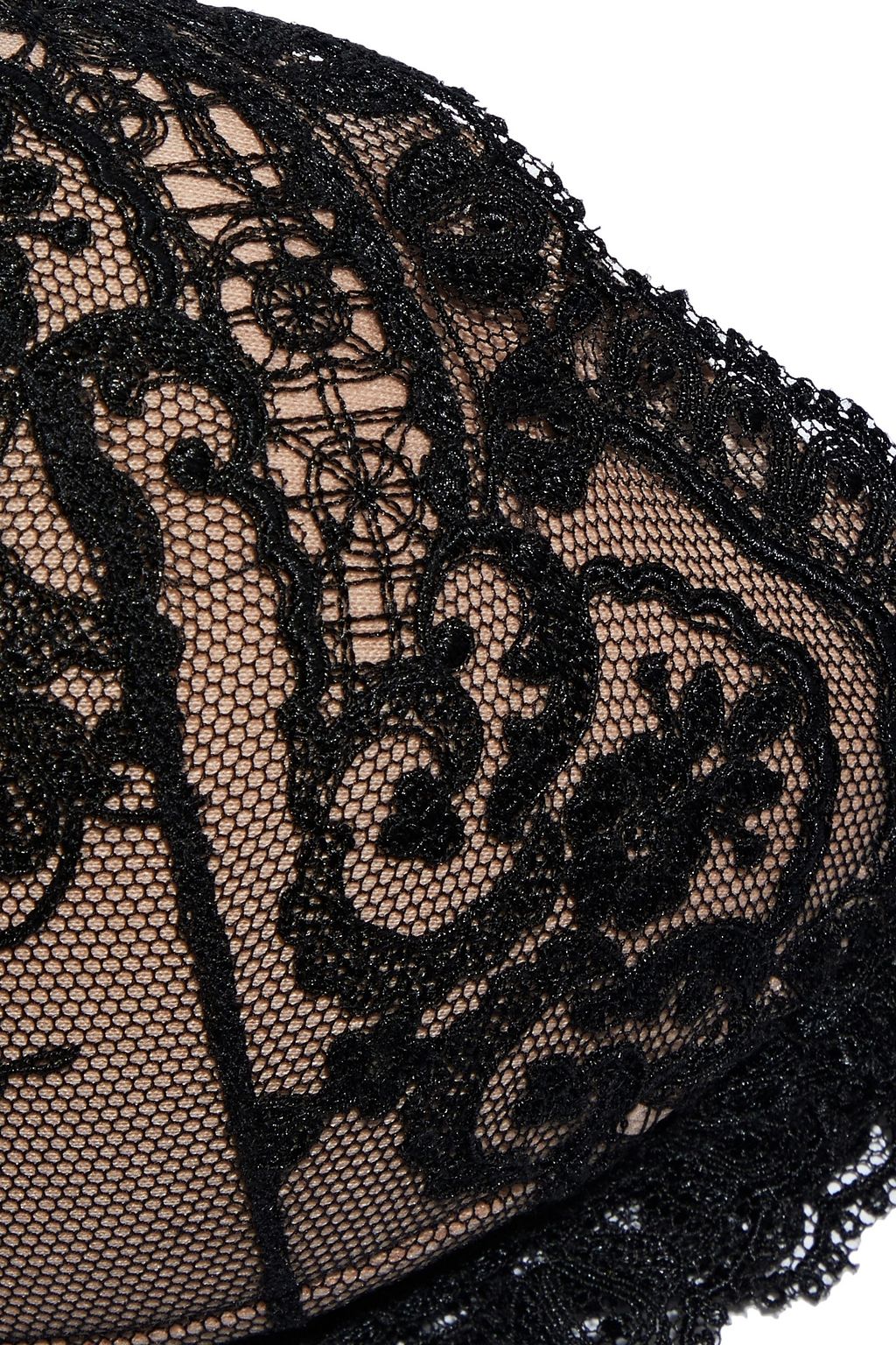 LA PERLA Mosaic Motif stretch-lace plunge bra