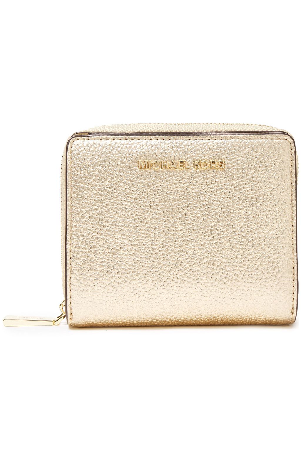 michael kors wallet metallic