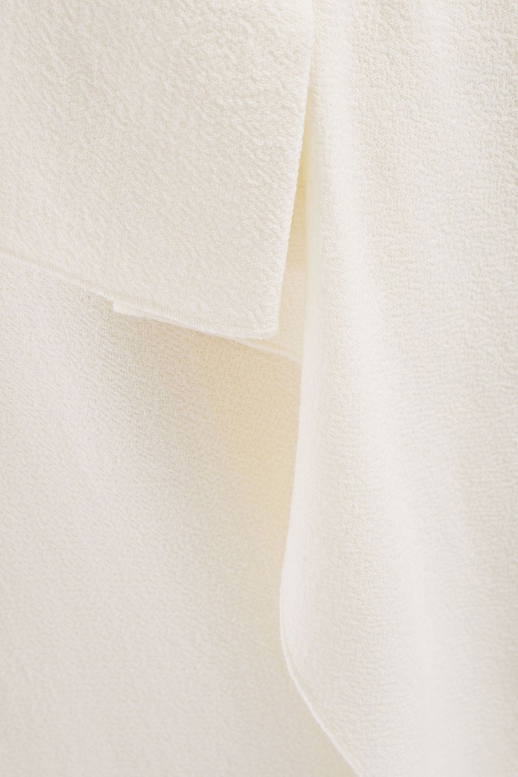 ROLAND MOURET Draped wool-crepe midi dress