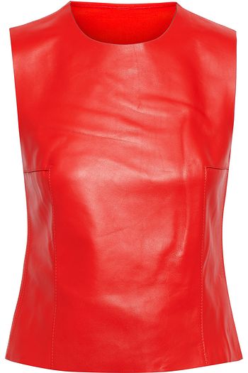 red leather tops