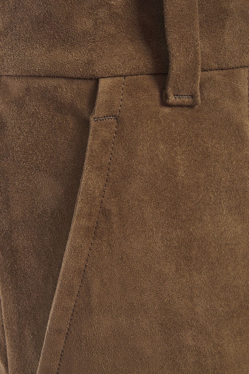 BRUNELLO CUCINELLI Suede wide-leg pants
