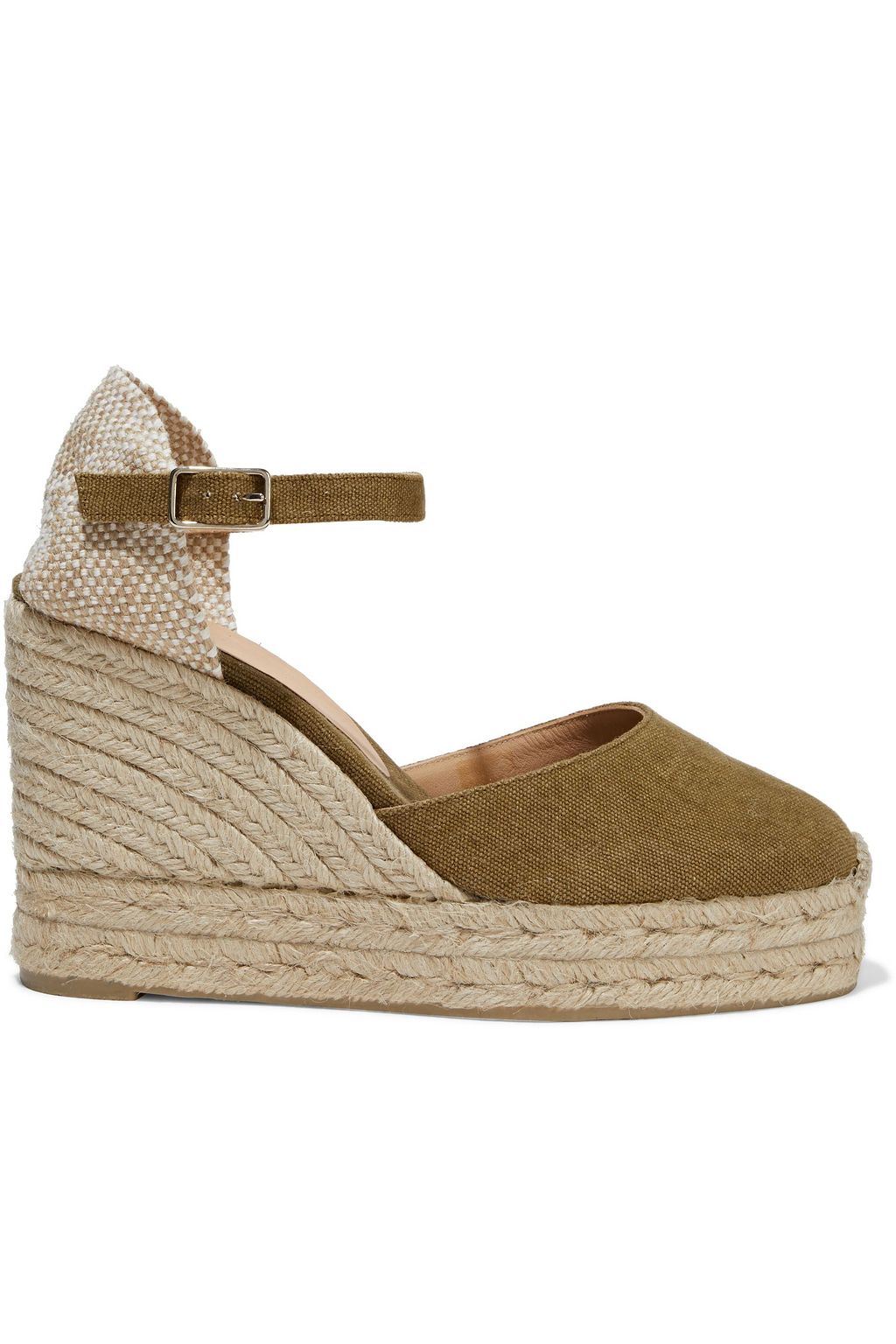 green wedge espadrilles