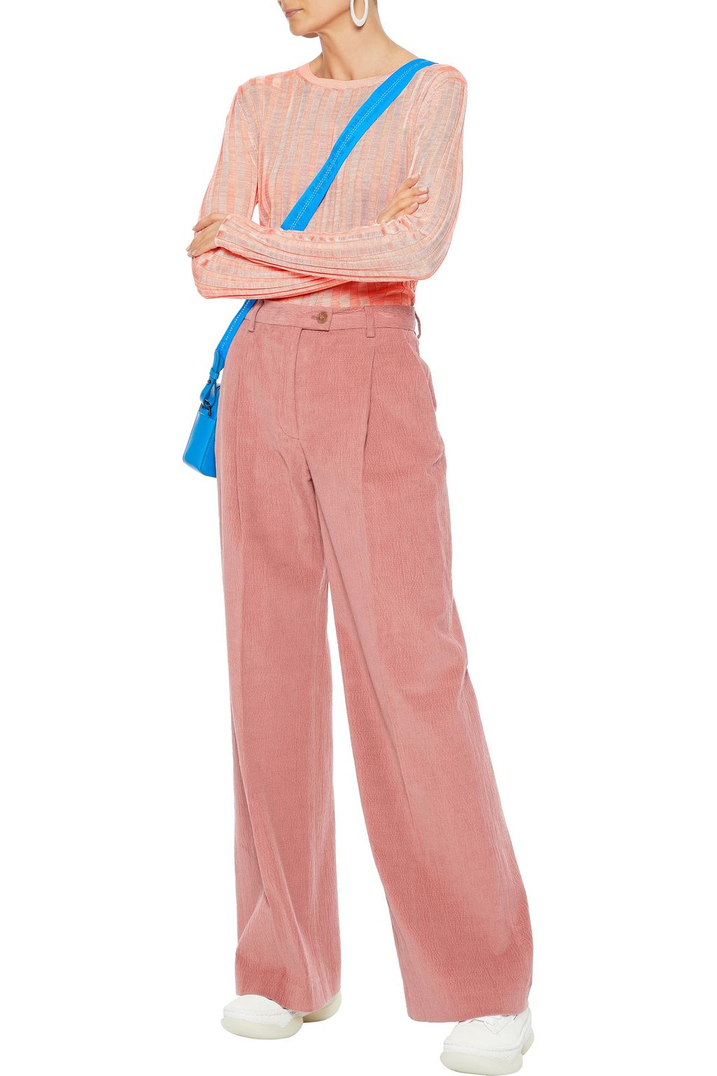 ACNE STUDIOS Sitha mélange ribbed-knit top