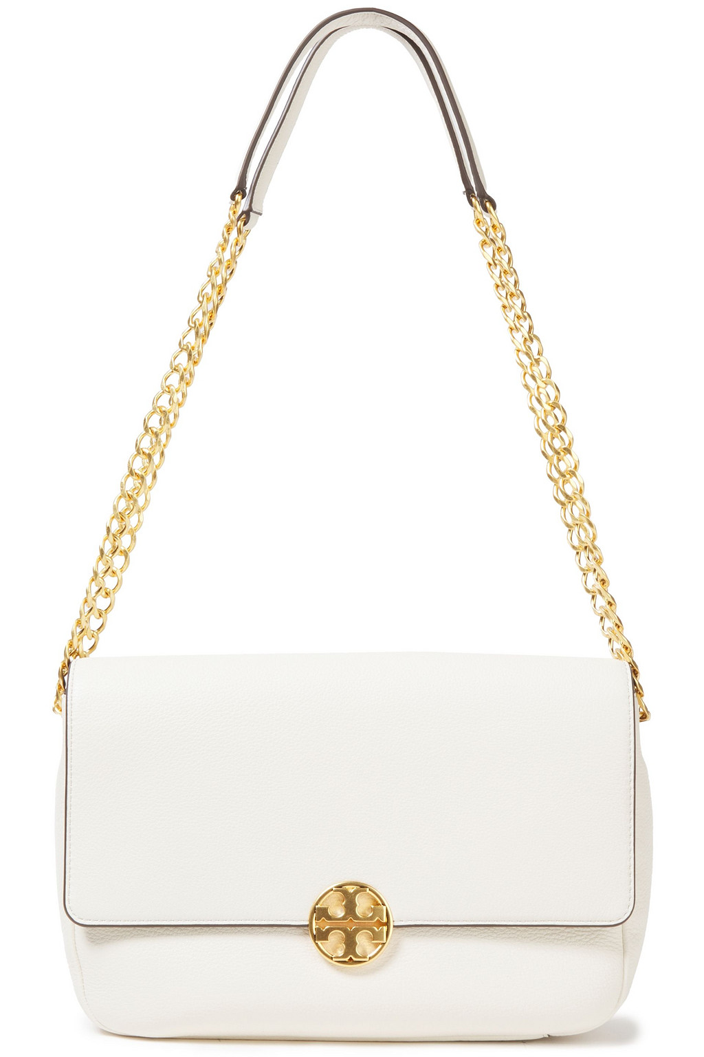 TORY BURCH Pebbled-leather shoulder bag