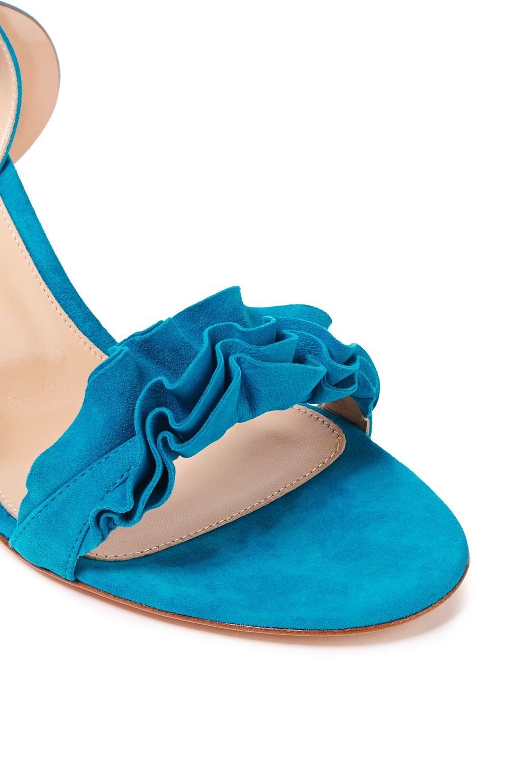 GIANVITO ROSSI Ruffled suede sandals