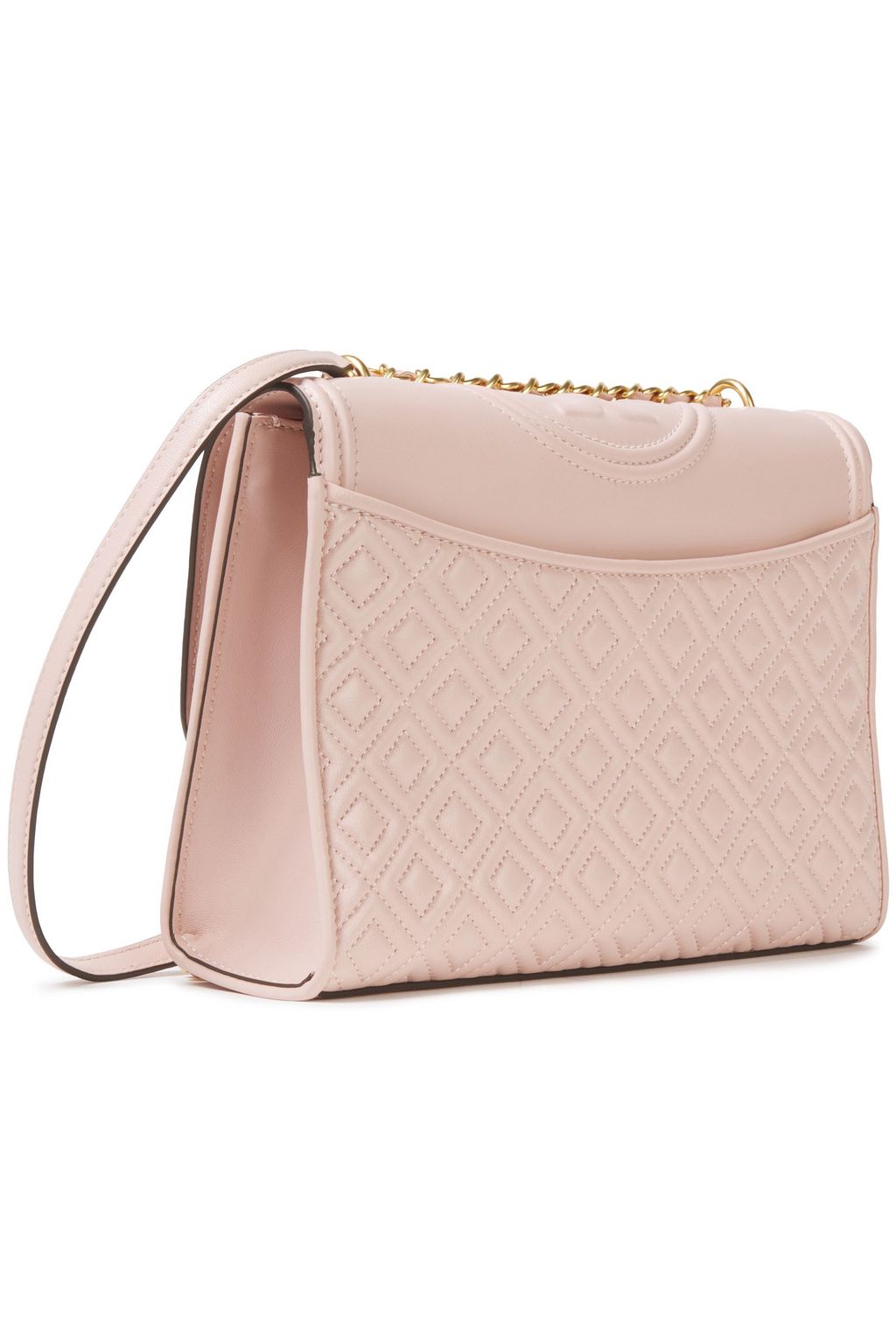 TORY BURCH Fleming embossed quilted leather shoulder bag
